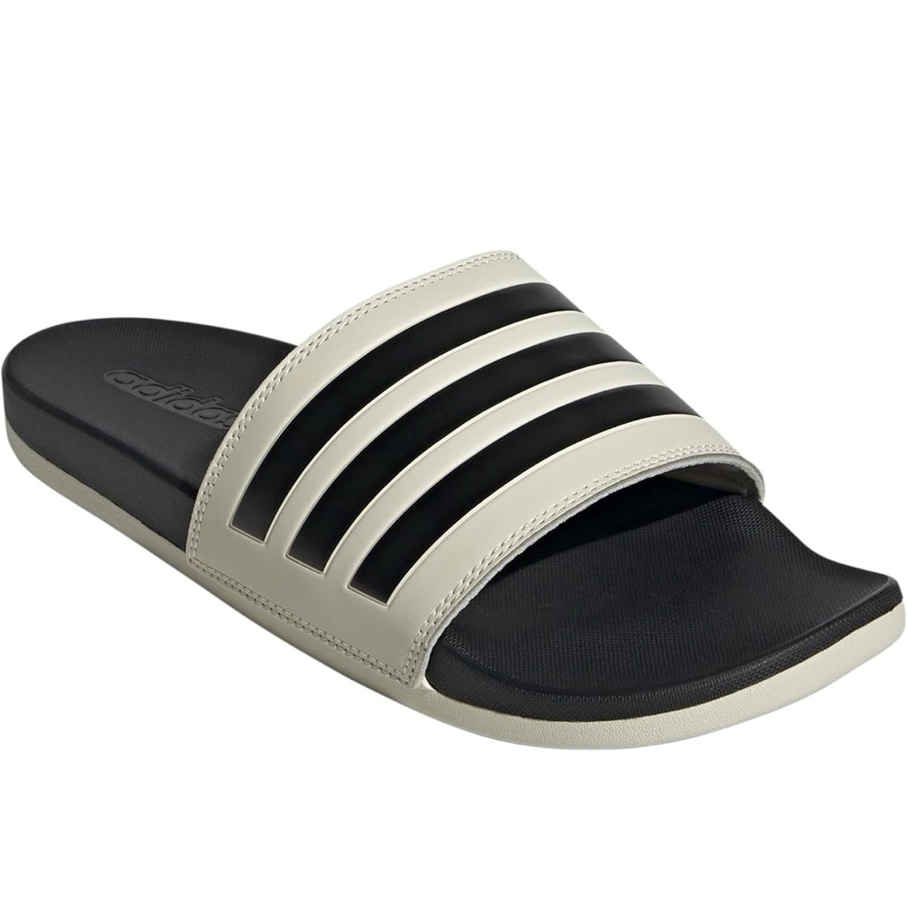 Men’s Adidas Adilette Slides Alumina / Black Size 10 NEW WITH TAGS AND BOX - Picture 2 of 15